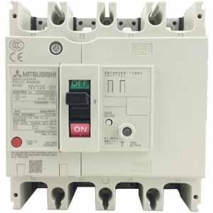 Aptomat khối chống giật 4 cực MITSUBISHI NV125-SV 4P 20A 30kA 1.2.500mA .