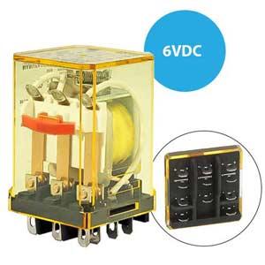 Rơ le công suất IDEC RR3B-UC DC6 11 chân dẹt 10A