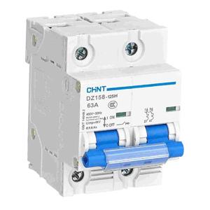 Aptomat cài (MCB) CHINT DZ158-125H 2P 63A 10kA