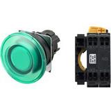 Nút nhấn nhả có đèn OMRON A22NL-BMM-TGA-P100-GE 220VAC D22/25 1NO (Xanh)