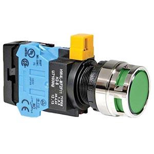 Nút nhấn nhả IDEC HW4L-MF2F10QD-G-24V D22 1NO (Xanh)