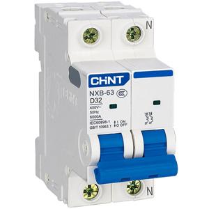 Áp tô mát cài cỡ nhỏ CHINT NXB-63 2P D32 6kA