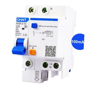 Át chống dòng rò CHINT NXBLE-32 1P+N C32 100mA 6kA