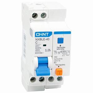 Áp tô mát chống giật (RCBO) CHINT NXBLE-40 1P+N C10 10mA 4.5kA