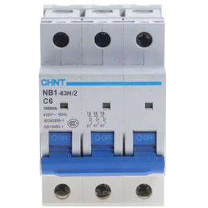 Aptomat CHINT NB1-63H/2 3P C6 8In