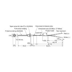 Can nhiệt (kiểu dây dẫn tiếp xúc bắt vít) OMRON E52-CA6D-N 1M