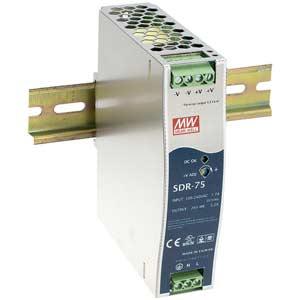 Bộ nguồn 75W một ngõ ra gắn thanh ray MEAN WELL SDR-75-12