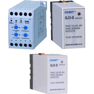 Rơ le bảo vệ mất pha, thứ tự pha CHINT XJ3-G AC380V