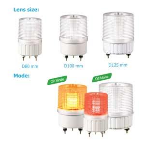 Đèn cảnh báo đa sắc QLIGHT SMCL80-2-24-RG 24VDC D80 màu đỏ/xanh lá